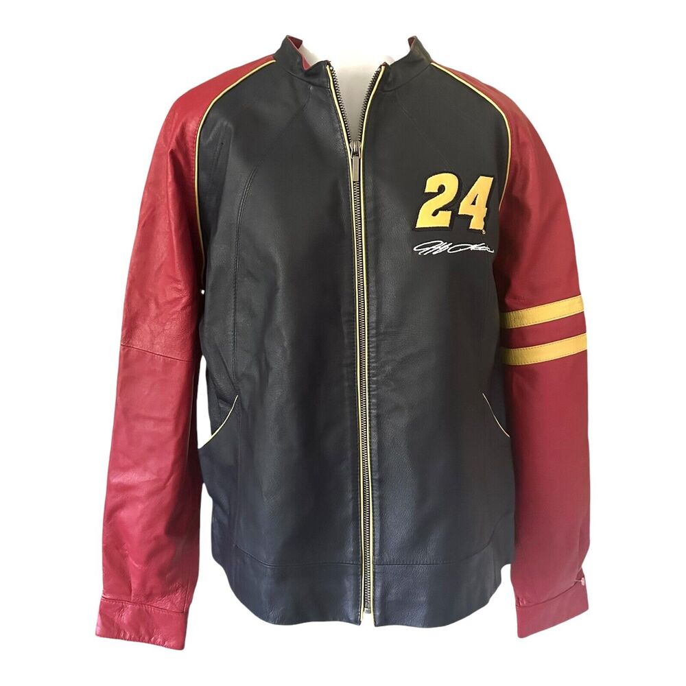 Jeff Gordon #24 Chase Authentics Vintage Wilsons Leather Womens Size XL Jacket